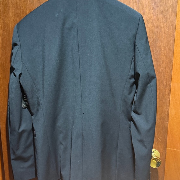 Express Men's Double-Breasted Black Suit Blazer - Picture 3 of 5